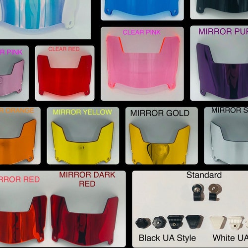 Mini Size flat Style Football Helmet Visors for Riddell & Etsy