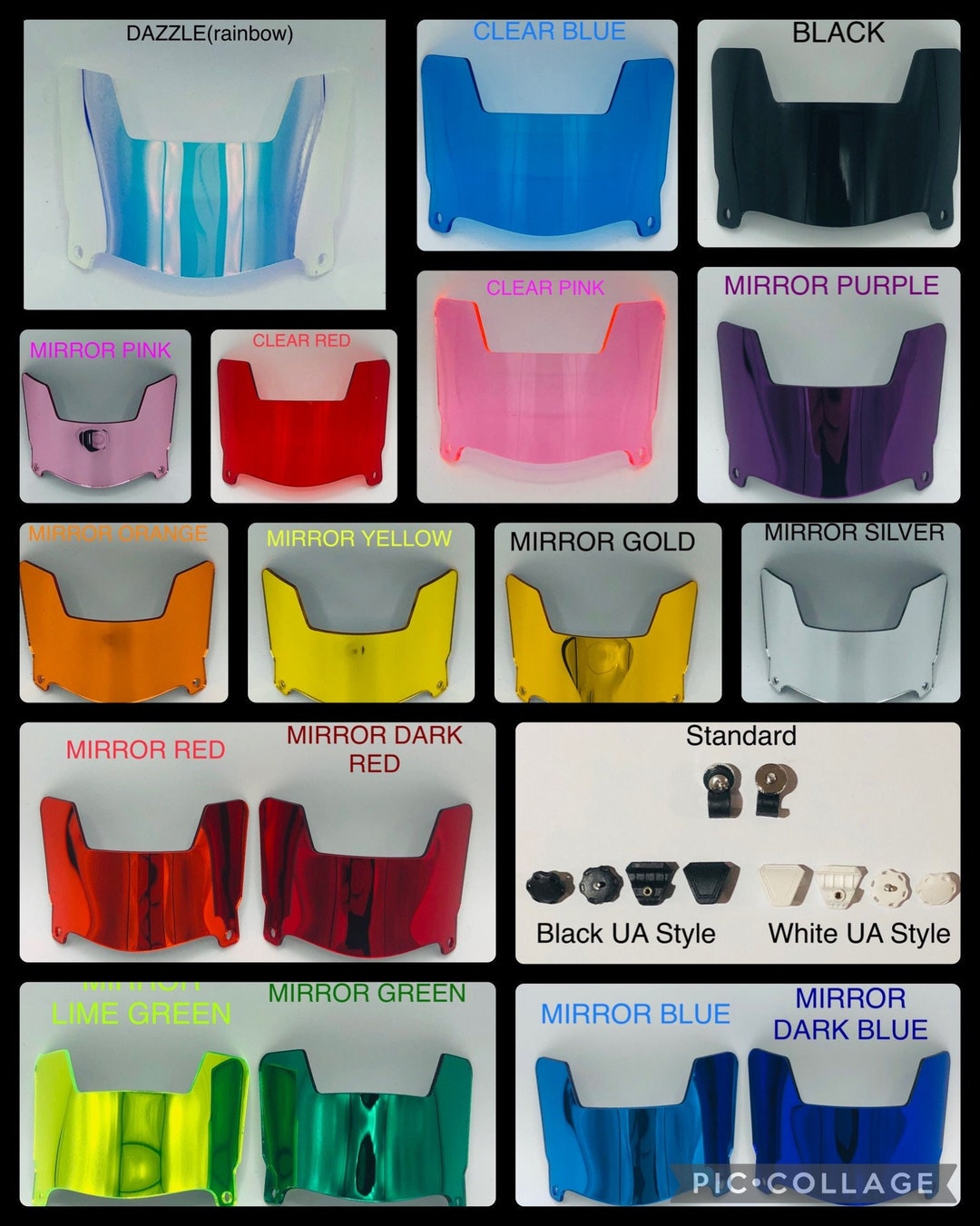 Mini Football Helmet Visors Etsy