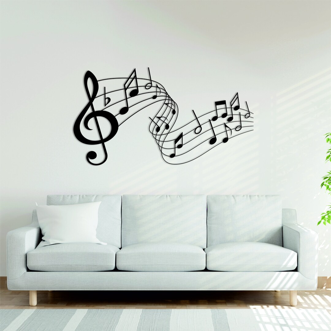 Music Notes Metal Wall Art Music Notes Metal Wall Art Music Etsy