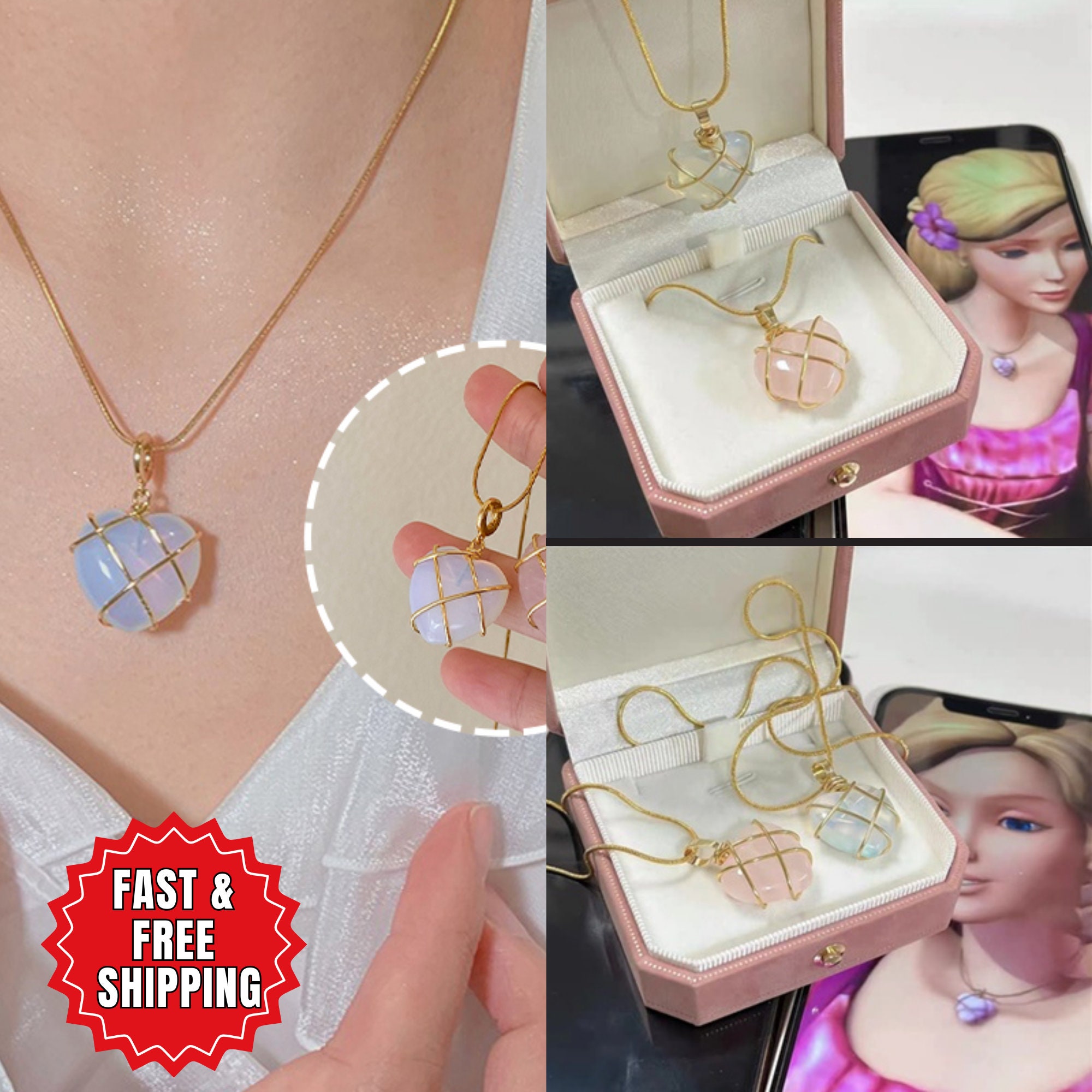 I'm so obsessed with this Diamond Castle Barbie necklace! 💗 #fyp #for... |  TikTok