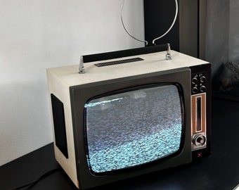 Uitzonderlijke draagbare tv uit de jaren 60 - Philips - Collectors item - 1964 - 1968? - Gemaakt in België