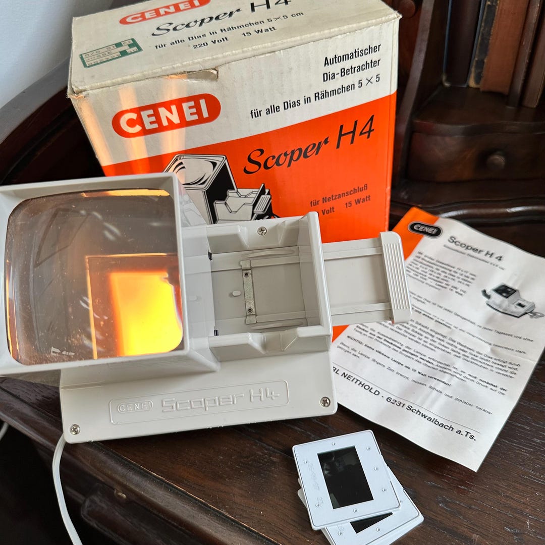 Vintage CENEI Scoper H4 Slide Viewer: Retro Photography Collectible ...