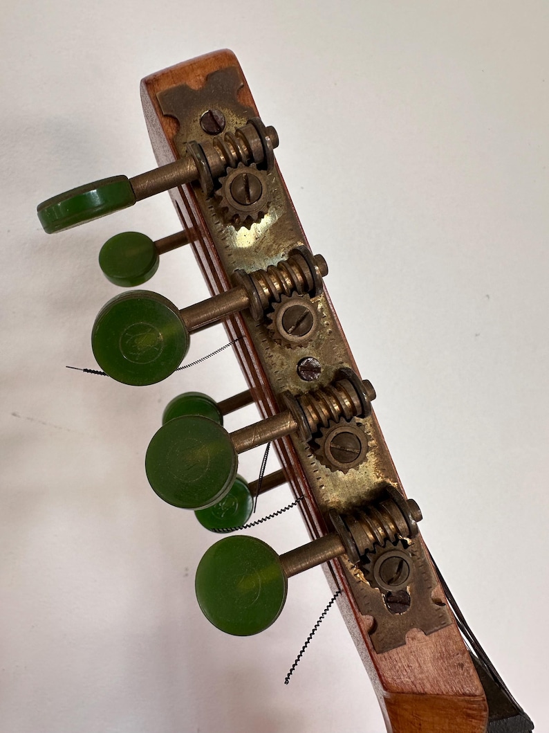 Vintage Banjolin – Early 20th Century Wooden Banjo Mandolin With Case ...