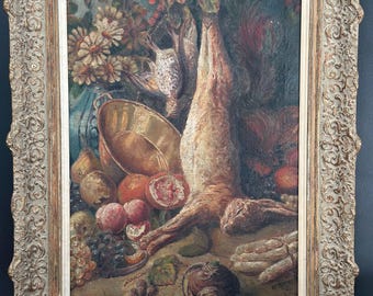 Monumentalna belgijska martwa natura (1921) — Joseph Aernaut (1861–1940)