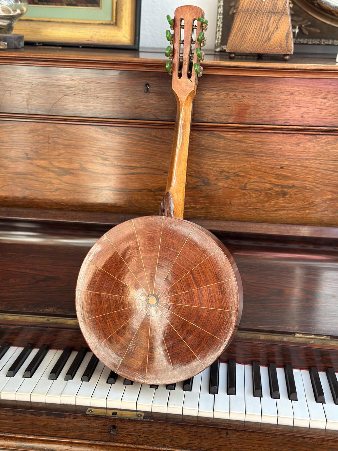 Vintage Banjolin – Early 20th Century Wooden Banjo Mandolin With Case ...