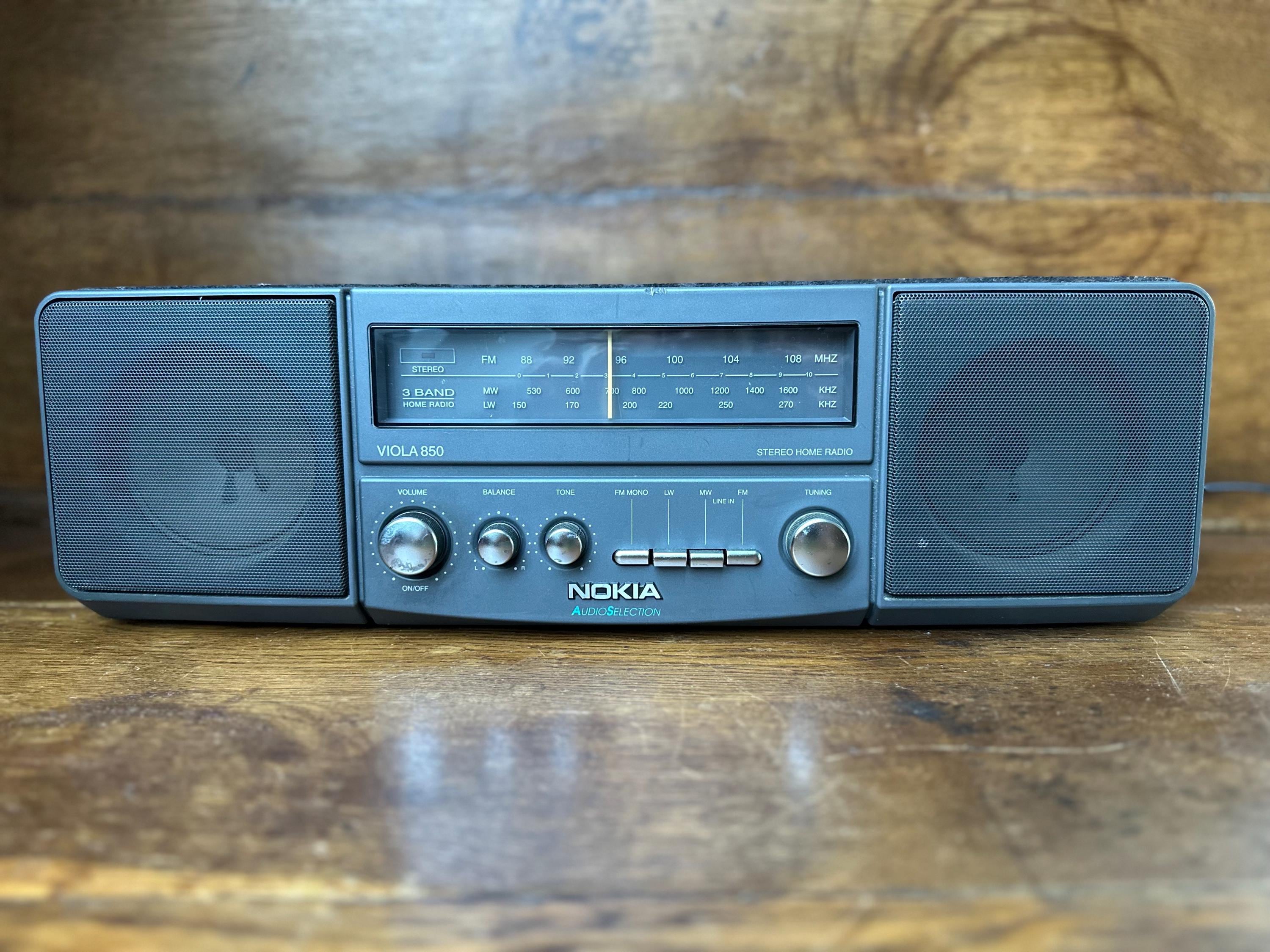 NOKIA ノキア RADIO ラジオ フォトフレーム Vintage Nokia Viola 850 Stereo Home Radio | 1980s Space Age German