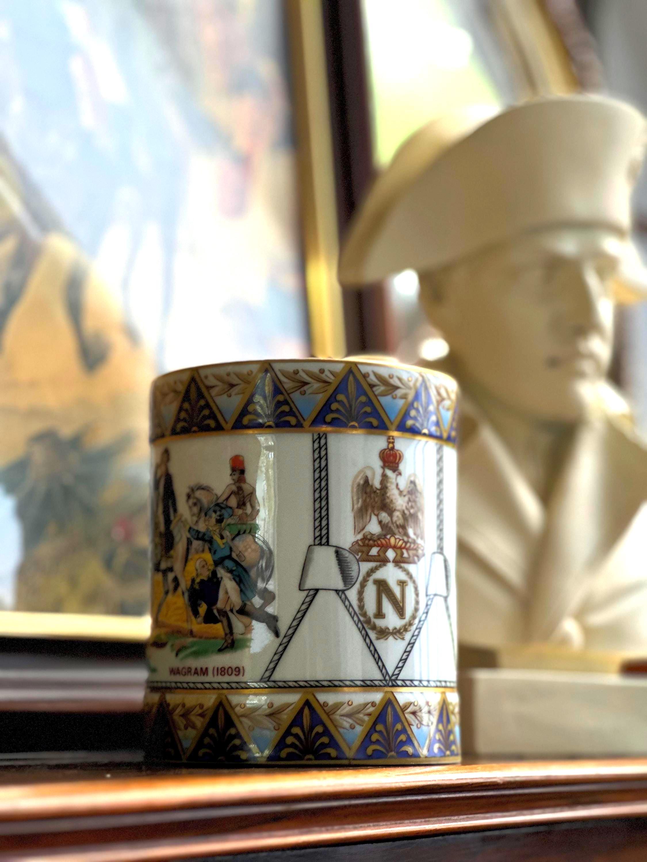 Haviland Limoges Camus Cognac Decanter: Napoleon Battle of