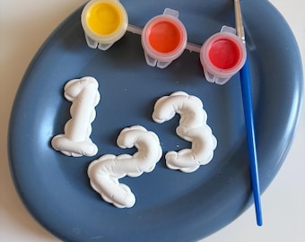 Malen mit Zahlen – Kreativset – Mitgebsel für Kindergeburtstage – Geschenk für Geburtstagsgäste oder andere Anlässe