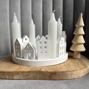 Minimalist House Candle Holder | Raysin Advent Wreath