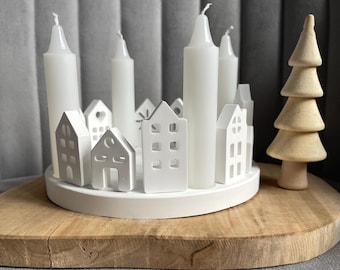 Minimalist Haus Kerzenhalter | Raysin Adventskranz
