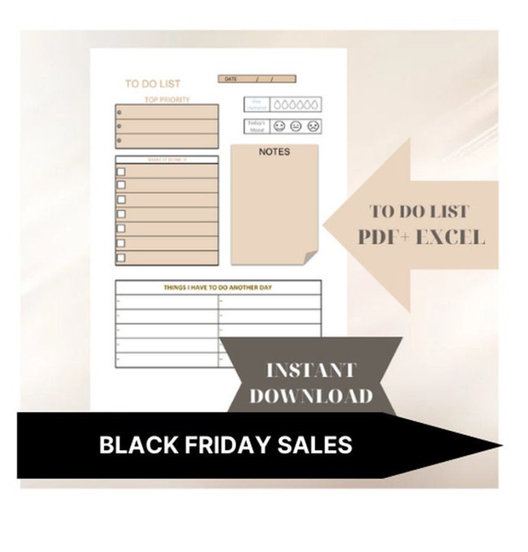 To Do List Worksheet.pdf This item is unavailable - Etsy
