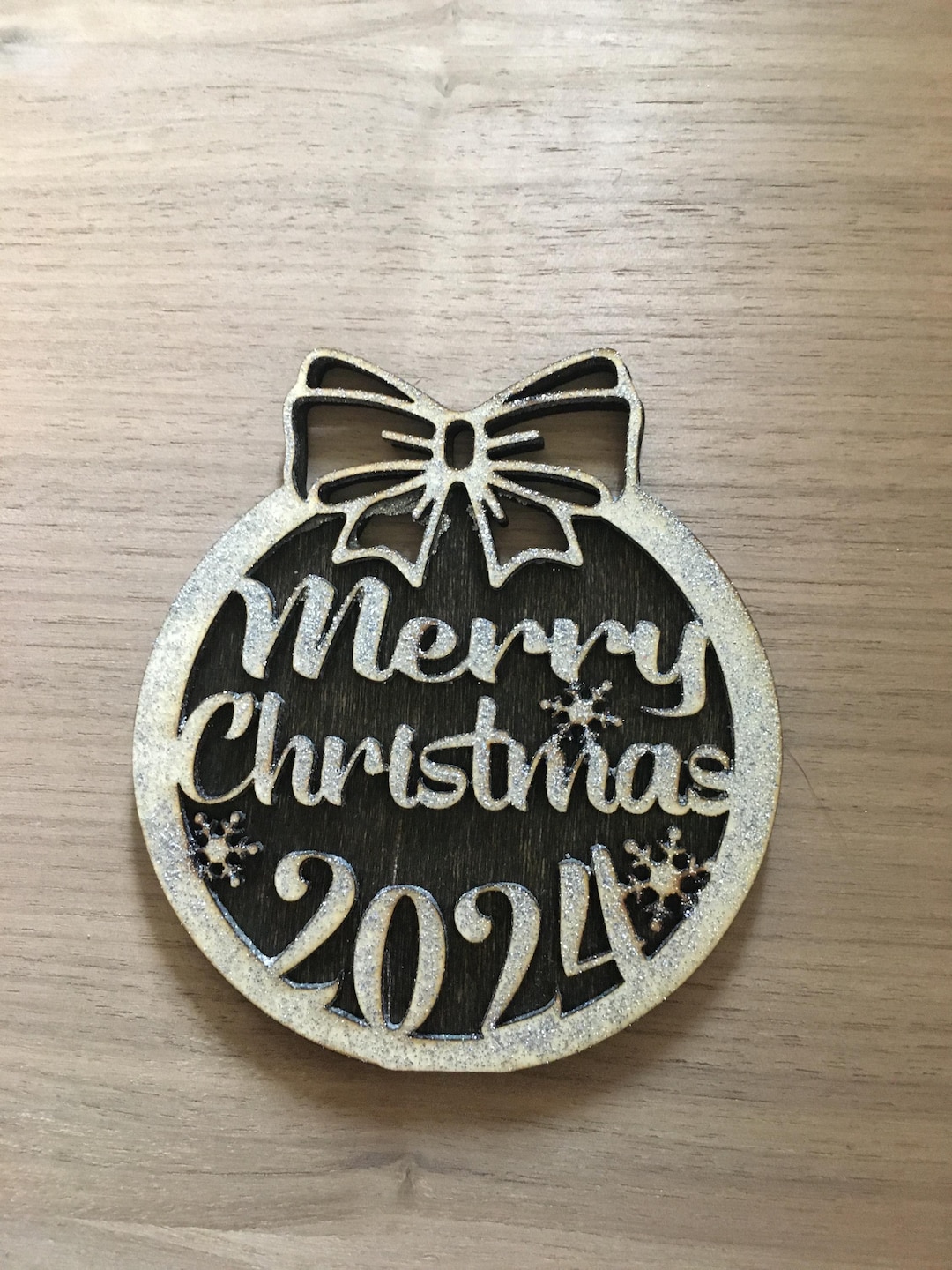 SVG Laser Cut merry Christmas 2024 Ornament SVG Only Etsy Australia