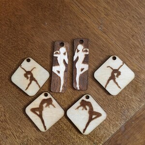 SVG - Paquete de pendientes de bailarina cortados con láser (solo SVG)