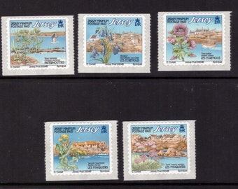 Jersey GB 2004 - Set de fleurs de timbres neufs pour collection/collage/artisanat/art