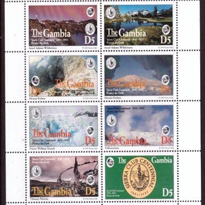 Gambia 1993 Nature Protect the Earth mint sheet cinderella stamps for collecting/collage/craft/art