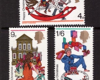 Great Britain 1968 Children toys Christmas set mint MNH stamps for collecting/craft/collage/art