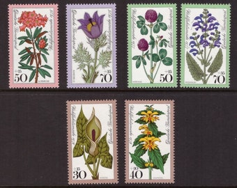 Deutschland Blumen Natur 3 komplette Sets postfrischer Stempel zum Sammeln/Collage/Basteln/Kunst