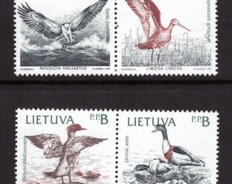 Lithuania 1992 Birds full set mint stamps for collecting/craft/collage/art