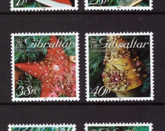 Gibraltar Christmas set mint stamps for collecting/craft/collage/stamps art