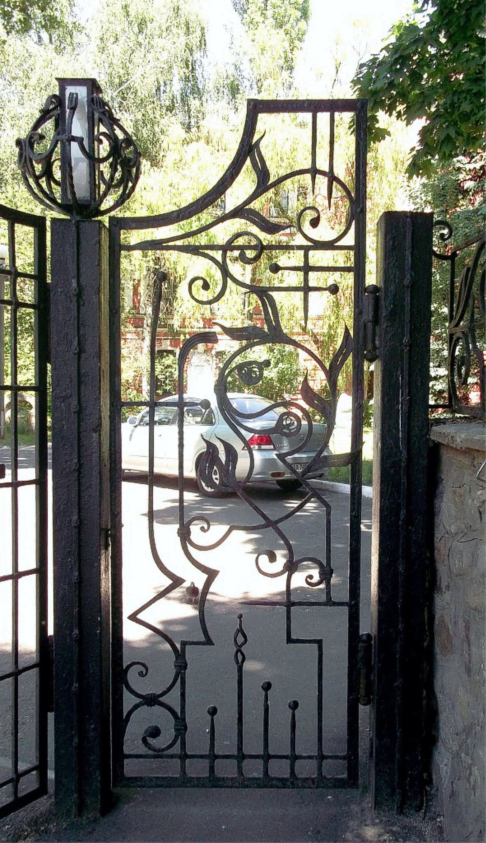 Forged Gate Custom Wrought Iron Outdoor Gates, Forged Design - Etsy