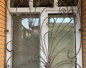 Rejillas De Ventana Cerca De La Ventana De Hierro Decoración Jardín