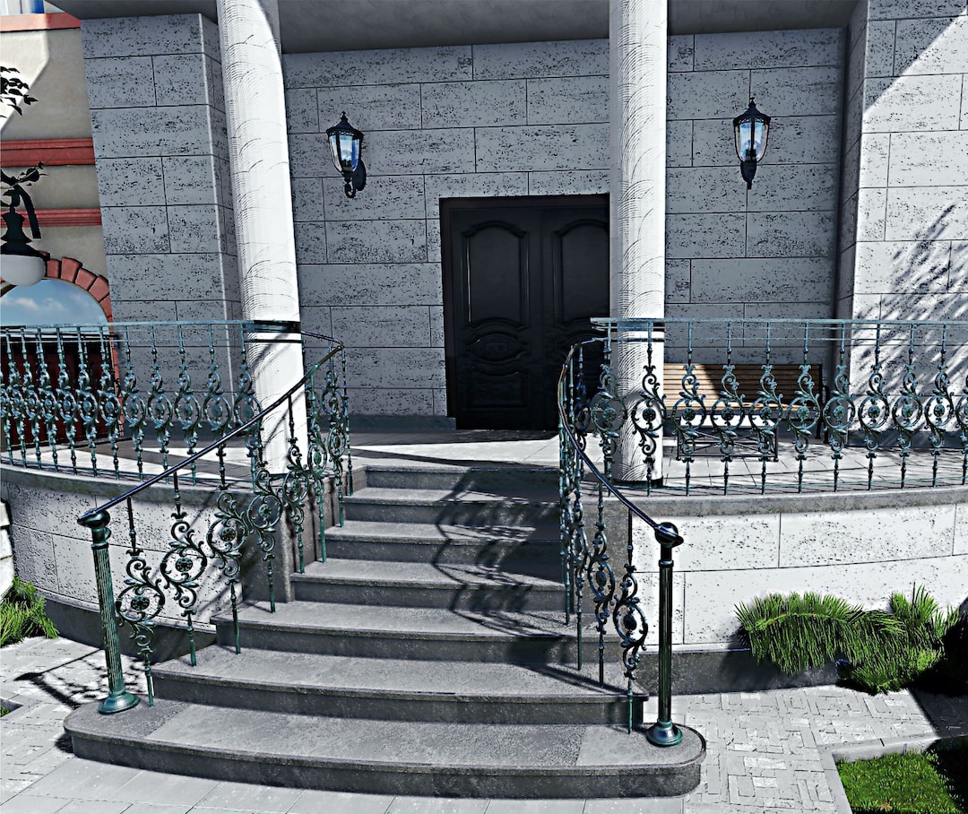 Custom Wrought Iron Balusters, Wrought Iron Stair Railing, Artistic Cast Balusters, Price per 1