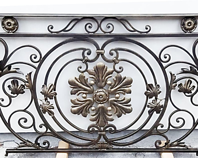Custom Metal Decorative Balcony Railings, Wrought Iron Balcony Railings ...