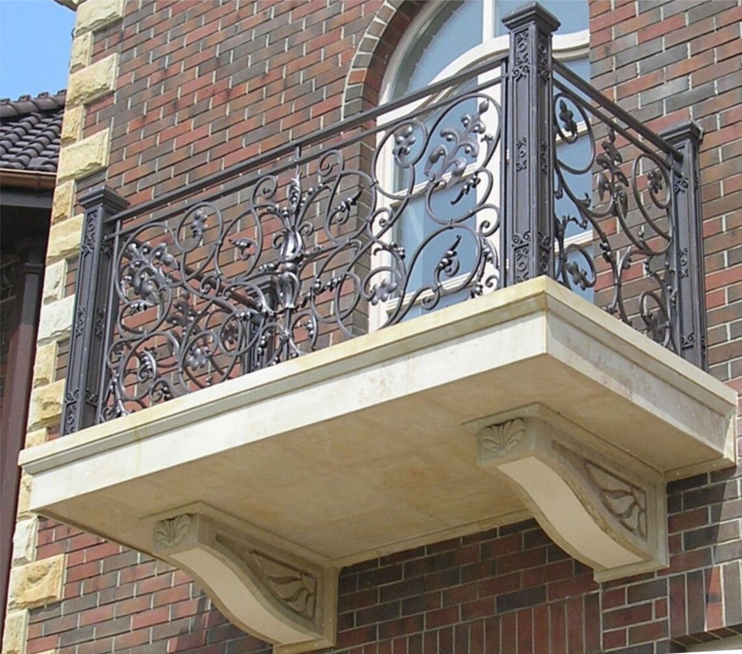 Custom Wrought Iron Balcony Railings, Balcony Railings, Metal