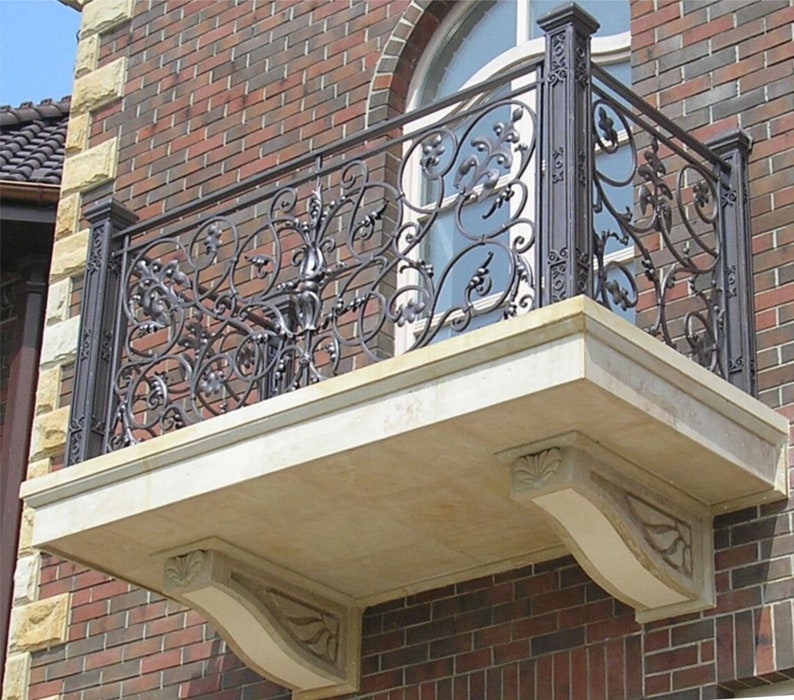 Custom Wrought Iron Balcony Railings, Balcony Railings, Metal