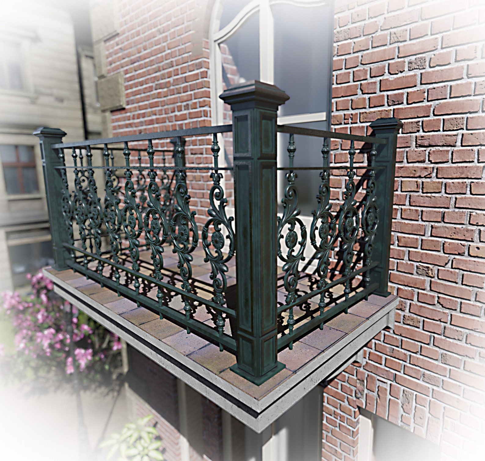 Cast Metal Balcony Railings, Ornamental Balusters, Custom Order - Etsy