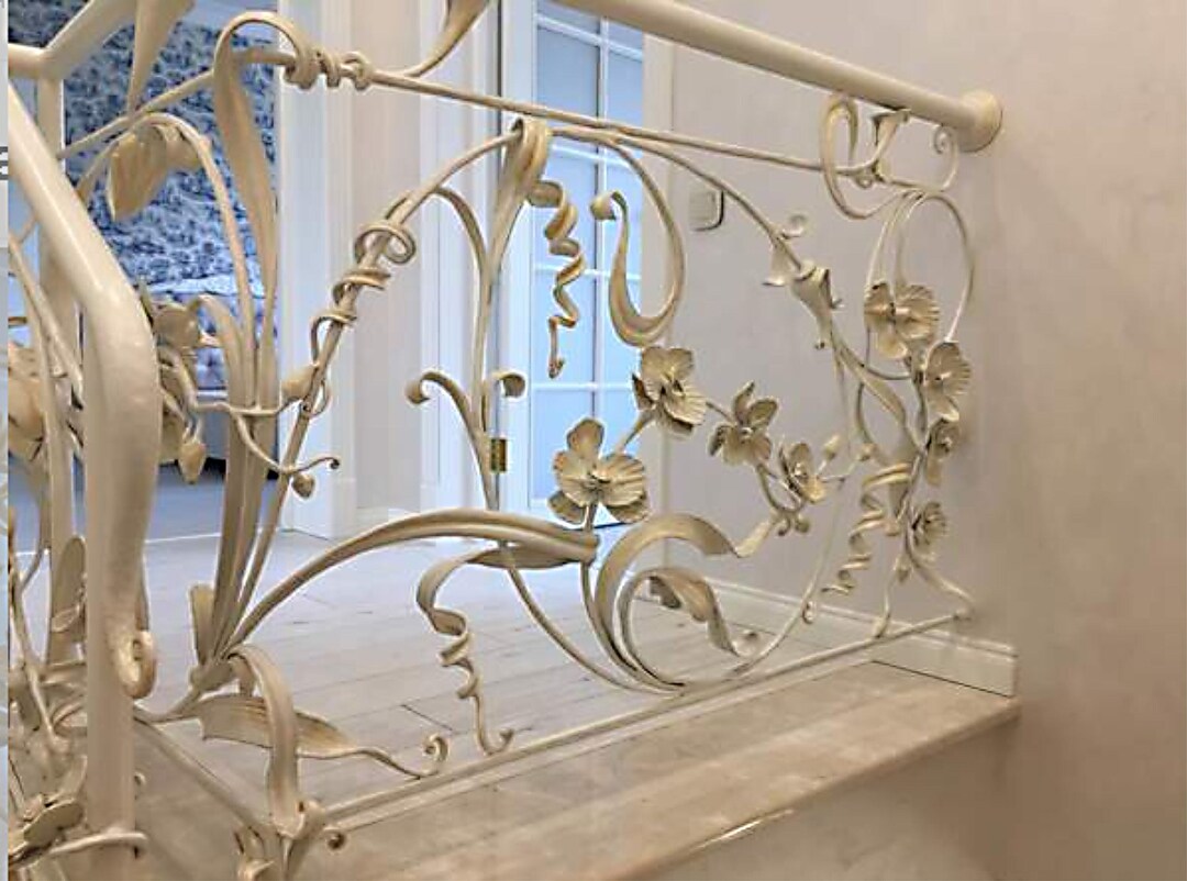 Wrought Iron Railings, Custom Metal Railing Panel, Balcony