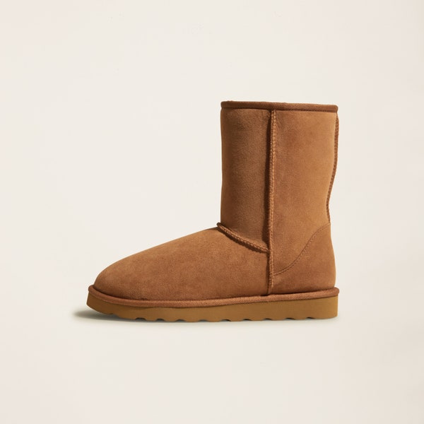Women's Slip-On Shearling Mid-Calf Boots