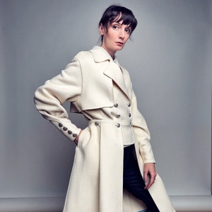 Upcycled woolen coat-transformer