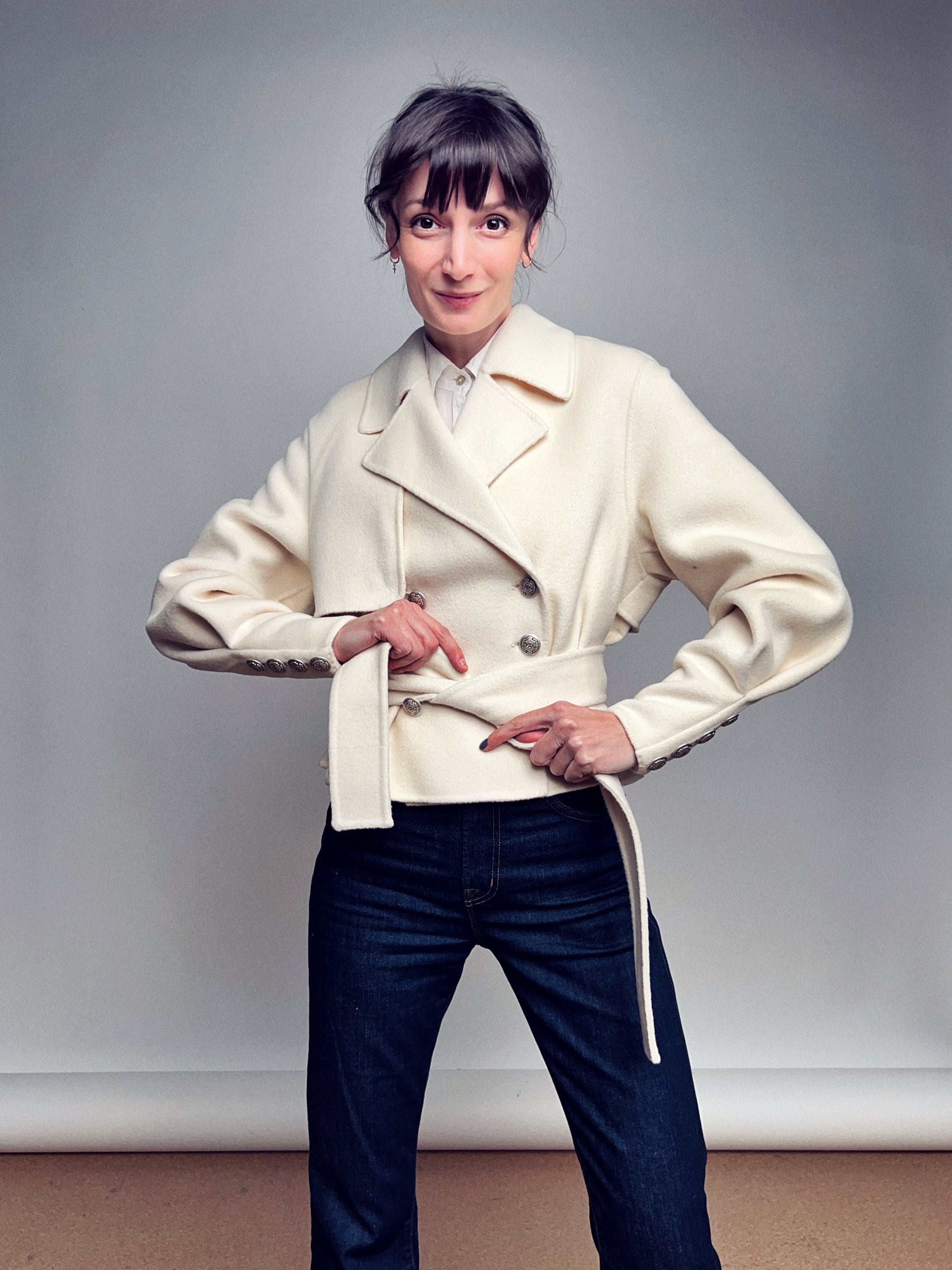 Upcycled Wool Coat - Brown - Own Your *** Power main image 0