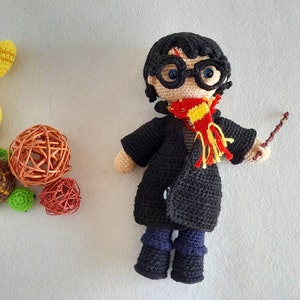 Wizard Crochet Doll: Handmade Cotton Amigurumi Toy