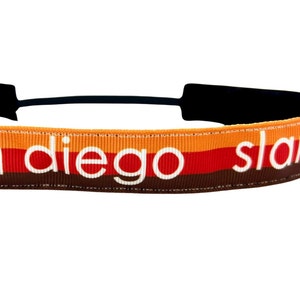 San Diego Padres headband. Nonslip sports headband. 7/8&quot; width.