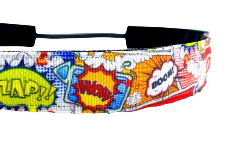 Wonder woman headband. Nonslip sports headband. 7/8" width. Handmade in the USA. Comic