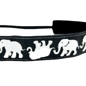 Elephant Print Nonslip Headband: Handmade Sports Accessory
