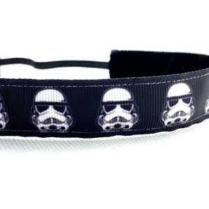 Star wars headband. Nonslip sports headband. 7/8" width. Handmade in the USA.