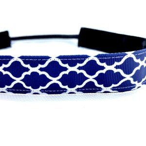 Non-Slip Sports Headband: Handmade Velvet-Lined 7/8&quot; Width