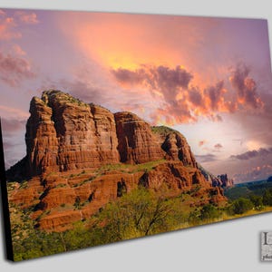 Sedona Sunset Print: Courthouse Butte, Arizona Landscape Photography
