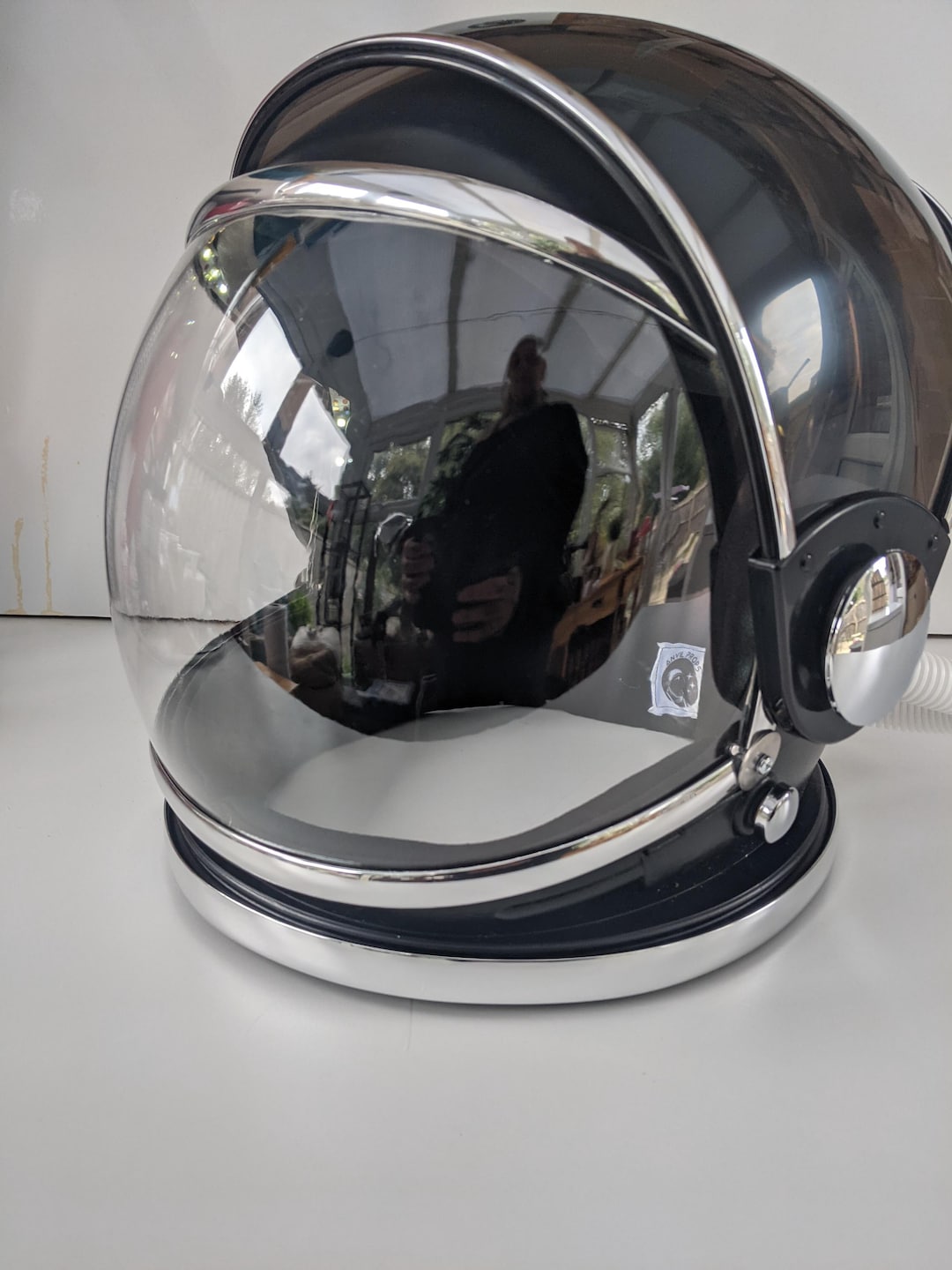 Deluxe Flip Visor Astronaut Helmet in White & Black - Etsy