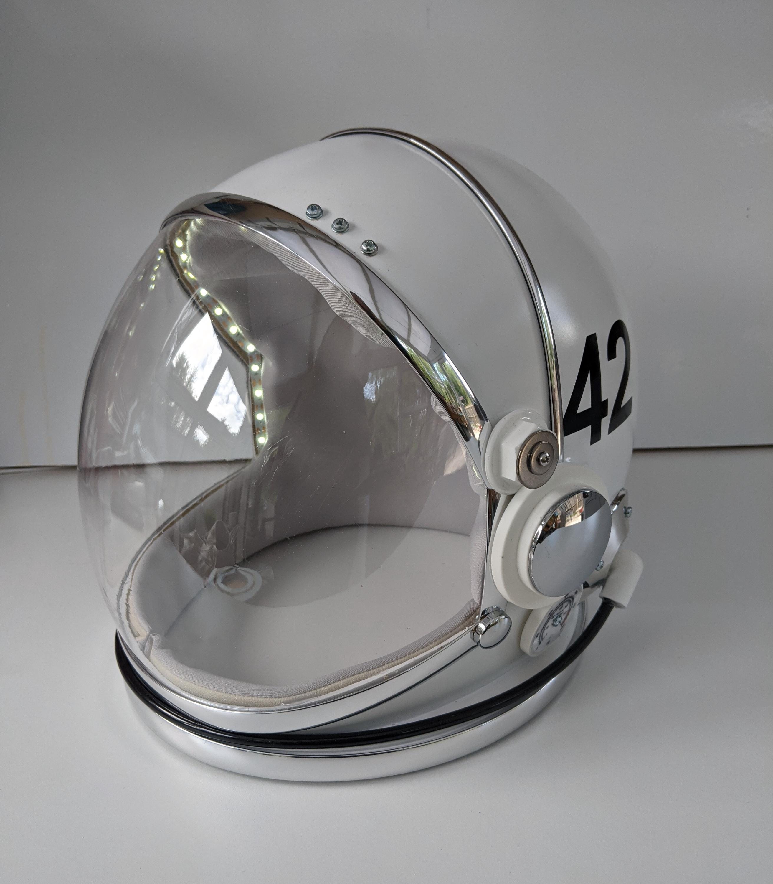 astronaut motorcycle helmet for sale Premium Astronaut Helmet- With LED Lights