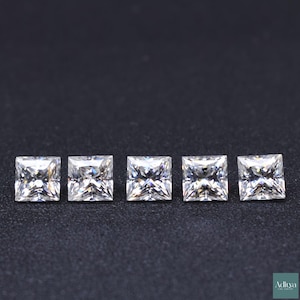 Square Princess Cut VVS1 Loose Moissanite, Fancy Diamond For Wedding Ring, Engagement Ring, Earring, Pendant, Premium Moissanite Jewelry