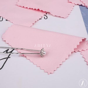 Diamond Polishing And Cleaning Cloth Soft Polishing Cloth Cleaning Silver Gold and Platinum Jewelry The Best Cleaning Cloth For Care Jewelry
