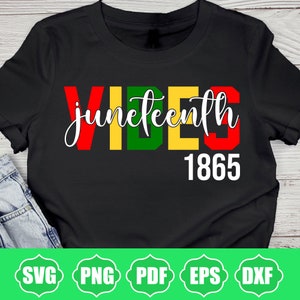 Juneteenth Vibes SVG PNG: Black History Design (digitale download)