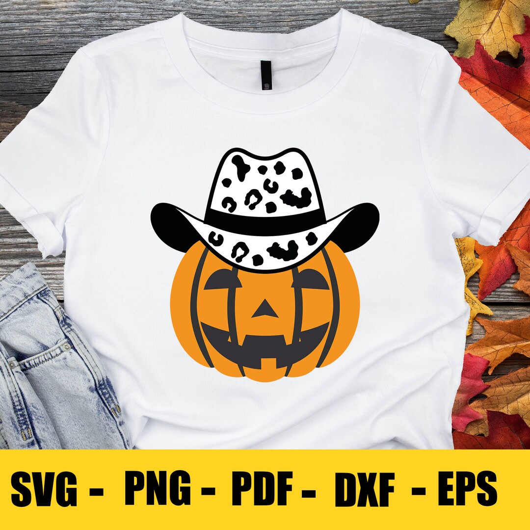 Cowboy Pumpkin Svg Howdy Pumpkin Svg Halloween Western Svg Etsy