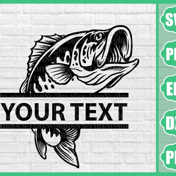 Fishing Monogram - Etsy