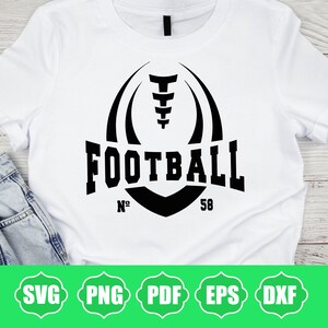 Football Team Svg, Png Dxf Eps, Player Shirt, Your Team, Football Team Logo, Cricut, Silhouette, Sublimation, Football Shirt