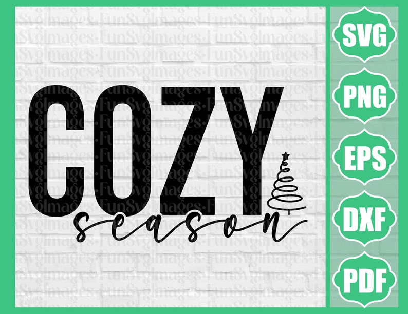 Cozy Season SVG PNG PDF Get Cozy Svg Merry Christmas Svg - Etsy